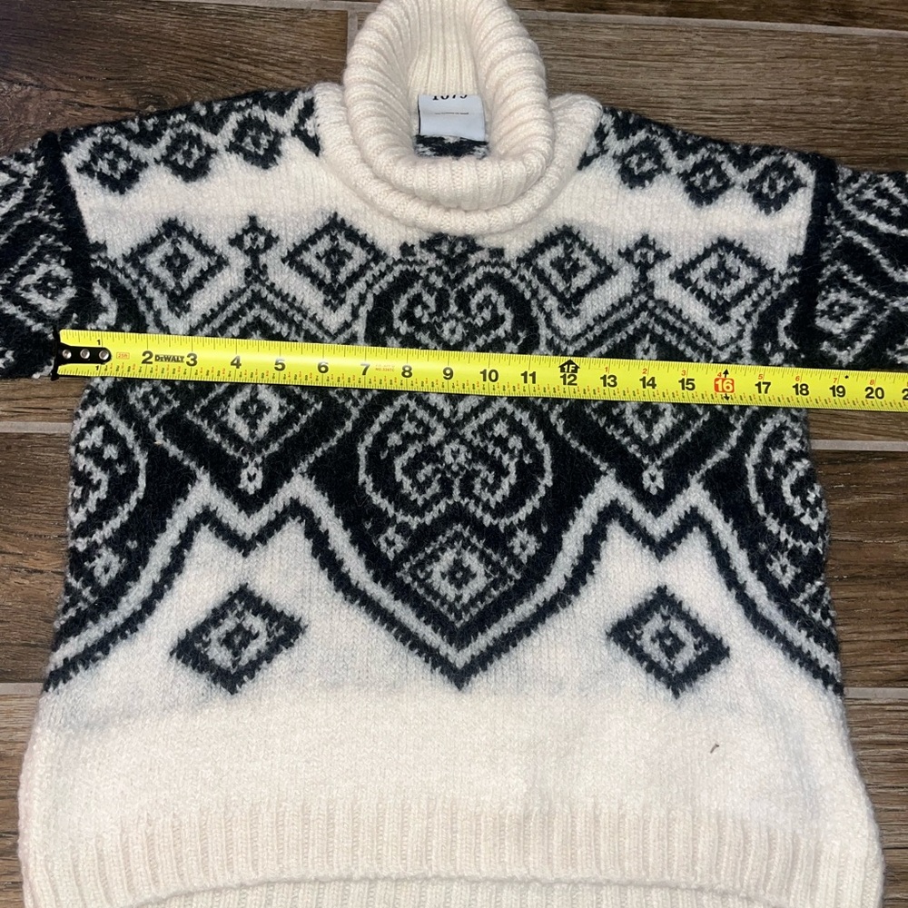 Dale Of Norway Falun women’s turtleneck Sweater White Nordic - Picture 5 of 9